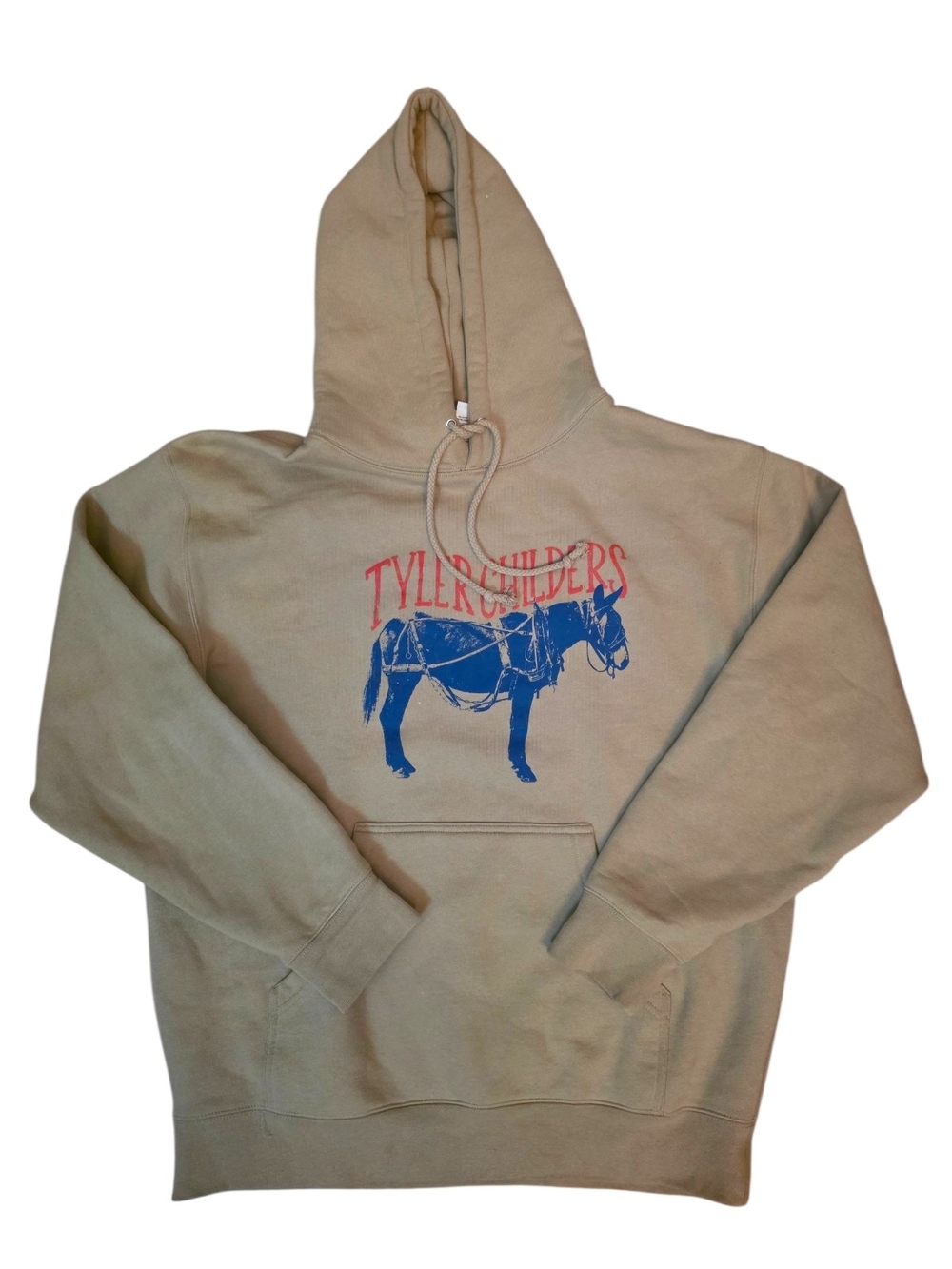 Tyler Childers Concert Hoodie Beige Graphic Pullover Sweatshirt Country Artist